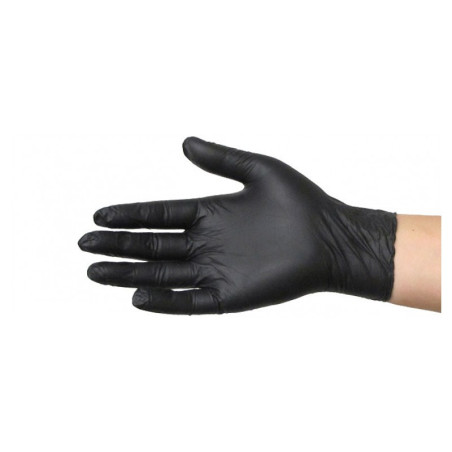 Rekawiczki Nitrylowe Czarne Roz. M
